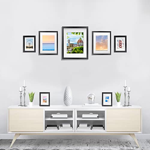 10 Pack Picture Frames Set, Wood Photo Frames Collage for Wall Decor or