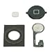 Interfuse® Aftermarket OEM iPhone 4S Black Home Menu Button Flex Cable Assembly with Gasket