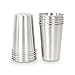VIVO Steel Tumbler, 16oz BPA Free Glass, Set of 10 (CUP-SS10)