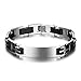 Personalized ID Men Bracelets Stainless Steel Engraved Bangle Bracelets for Mens Jewelry (BA1366XQ)