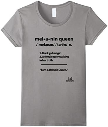 Women's KD Solutions: Melanin Queen T-Shirt Medium Slate