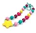 KongNai Teething Necklace Focused Kids with Special Needs | Silicone Chew Necklace with Heart Beads To Chew | Sensory Teether Pendant for Your Teething Babies
