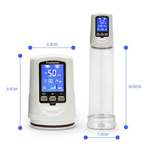 Keliay Effective Enlarge Vacuum Pump Male Extender Sex Delay Device Sucking Machine Tighten Massager Sex Toy (Black)