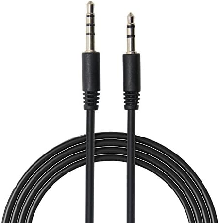 NIUBEE 4 Pole to 3 Pole Aux 3.5mm Extended Stereo Jack Audio Cable, Male to Male 3.5mm Extension Cord Auxiliary Adapter 4 Feet/1.2m For Apple, Echo Dot, Sony, Android, Windows and MP3 Player
