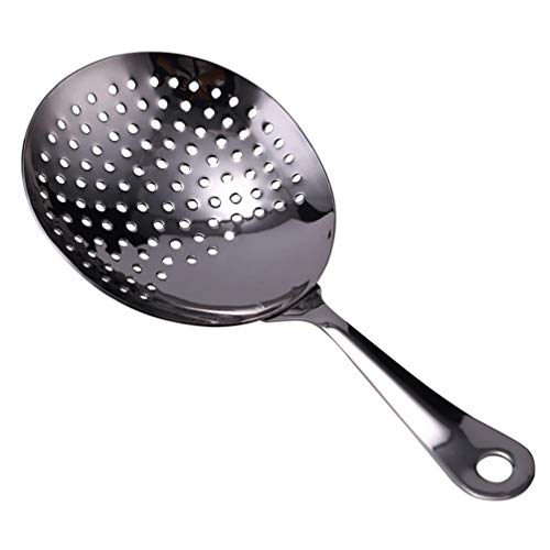 BESTONZON Stainless Steel Julep Strainer Cocktail Strainer Bar Drink Strainer (Black)