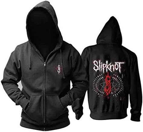 Unisex Spring and Autumn Long Sleeve Clothes 3D Digital Slipknot Teeth Printing Zipper Hoodie Band Loose Casual Sportswear