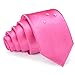Men's Novelty Waterproof Necktie - Solid Fushcia Deluxe Classic Handmade Hot Pink Tie,Silk-Looking & Royal Style for Stylish Appearances