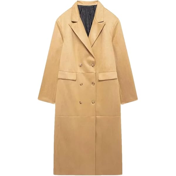 Amazon.com: GETUBACK Women Trench Coat Long Sleeve Pea Coat