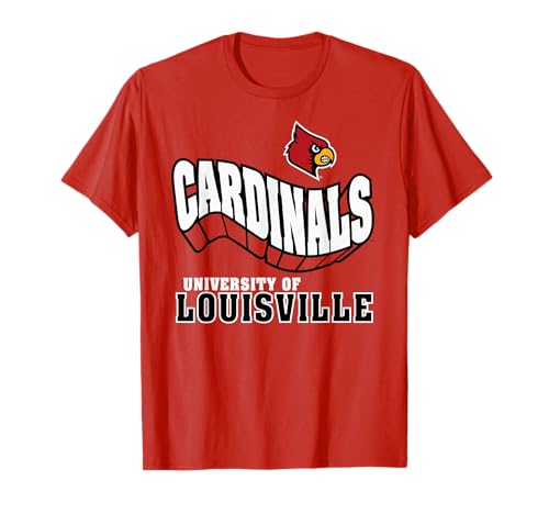 Elite Authentics Louisville Cardinals Retro Flashblock Red T-Shirt