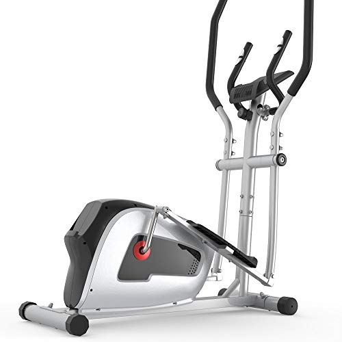 Home Elliptical Cross Machine Smooth Quiet Drive with LCD Monitor and Tension Control