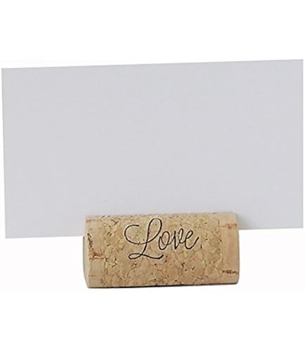 Fun Express Champagne Cork Place Card Holders - 12 Piece Set For Wedding & Party Table Settings