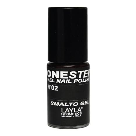 Layla Cosmetics One Step Gel Nagellack, 100% black, 1er pack (1 x 0.005 L)