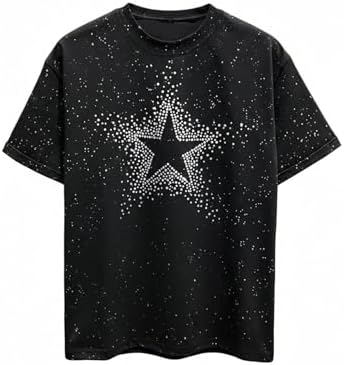 Amazon.com: HZCX FASHION Mens Womens Sparkly T Shirt Rhinestone