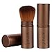ACEVIVI Retractable Makeup Brush Dense Bristles Makeup Brush Concealer Foundation Blush Face Powder Bronzer Handle Brush, Coffee