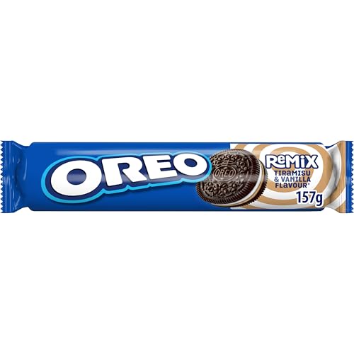 Remix Tiramisú, Galletas Rellenas Crema Sabor Tiramisú y Vainilla, la Merienda para Compartir y Disfrutar, Paquete de 157 g