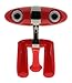 TRUSTIN Minoru 3D Webcam (Red/Chrome) - 3D Video & Photo, 720p HD, 3072x1728 Pixels, USB 2.0, 4x Digital Zoom, 6.14MP, 30FPS, 2