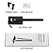 Deckey Folding LED Desk Lamp, Eye-caring Dimmable Office Table Light, 6W Touch Control Night Reading Lamps, Black