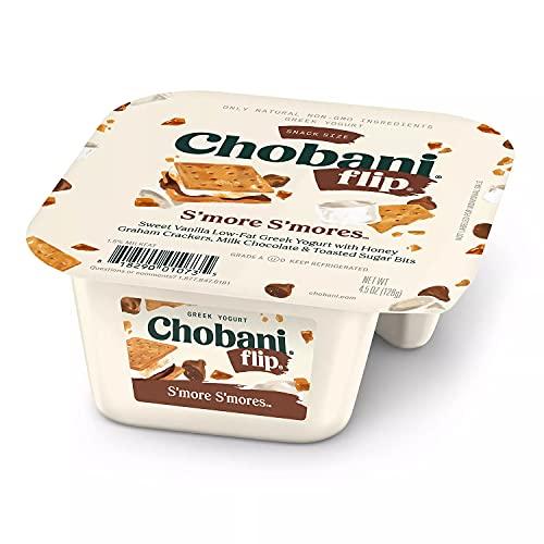 Gourmet Kitchn Chobani Flip LowFat Non GMO Greek Yogurt with Graham Cracker and White Chocolate