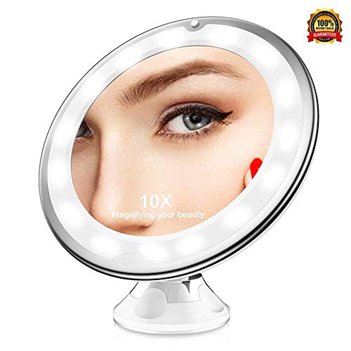 Uarzt Magnifying Lighted Makeup Mirror Chrome (10x) - Thumbnail 3