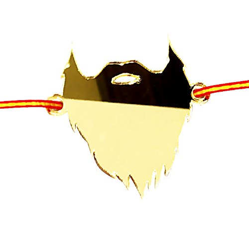 incredible gifts beard style gold acrylic rakhi - for brother