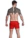 Neleus Mens Athletic Beach Shorts with Pockets,801,Red,USA S+,Asia Tag L