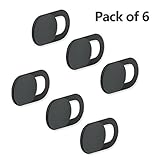 Webcam Cover, (6 Pack Included) Ultra Thin 0.03in iRush Web Cam Cover Slider for Computer, Phone, Tablet, MacBook, iMac, Macbook Pro, Protect Your Digital Life from Hackers