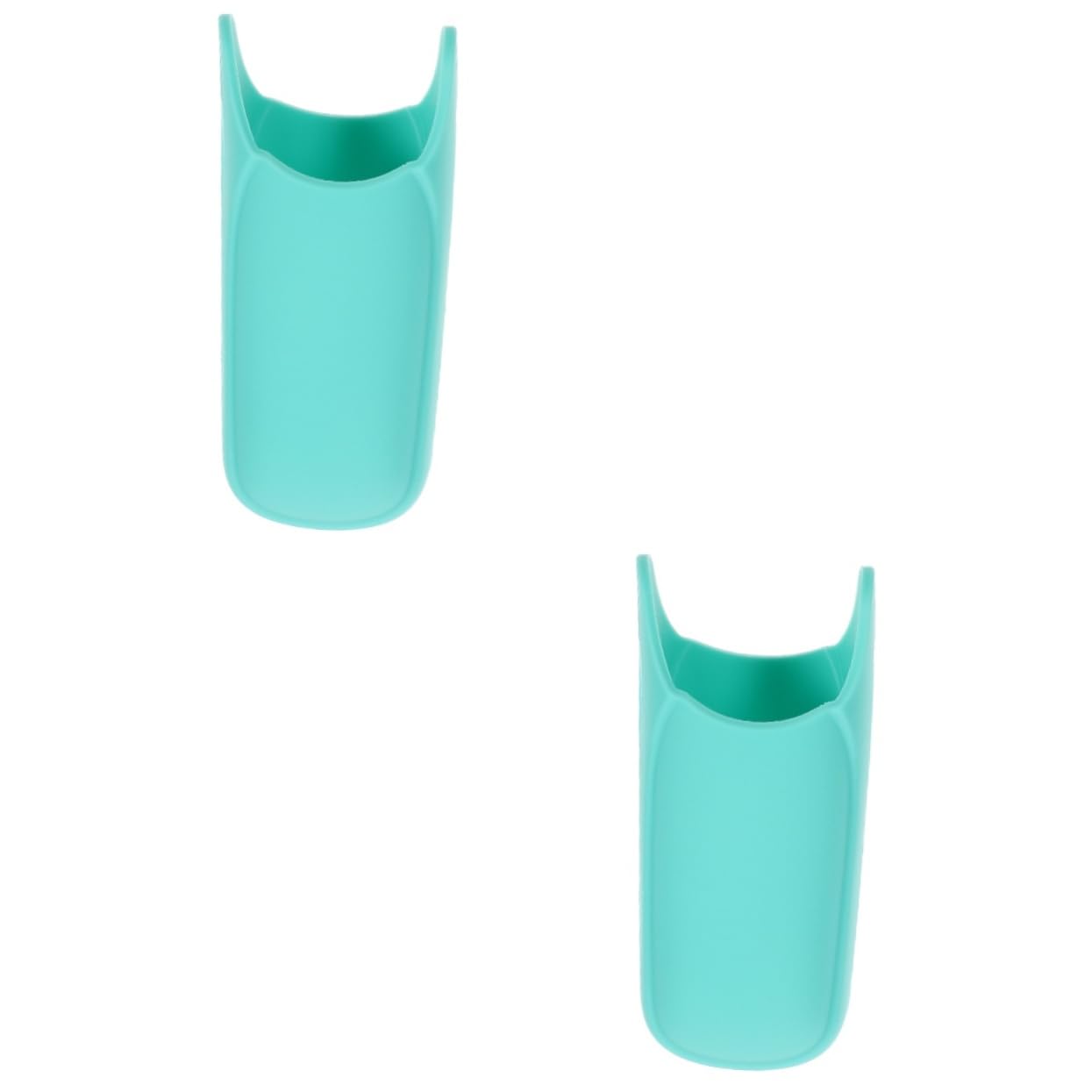 2pcs Thermal Cover Heat Cover Heat Mat for Curler Holder Hot Tool Holder Curler Cover Light Green Silica Gel
