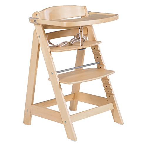 roba “Sit Up Click” Step High Chair Sit Up III with Quick Release and Food Board natural