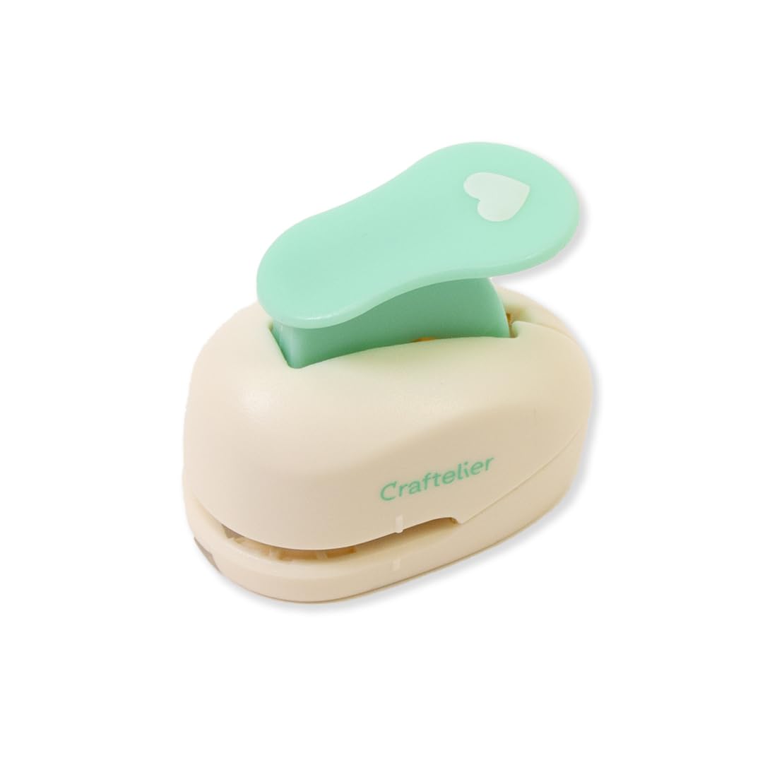 Craftelier - 3/8” (0.953 cm) Diameter Heart Punch with Lever Press | Suitable for Paper and Cardstock | Ideal for Craft and Scrapbooking Projects | Size Approx. 5 x 3 x 4.5 cm