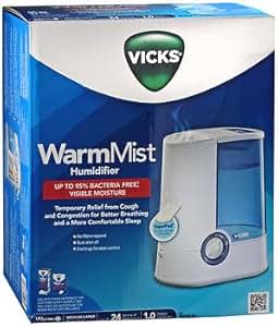 Amazon.com: Vicks Warm Mist Humidifier V750 White, Pack of ...