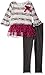 Little Lass Girls' 2 Pc Striped Knit Legging Set