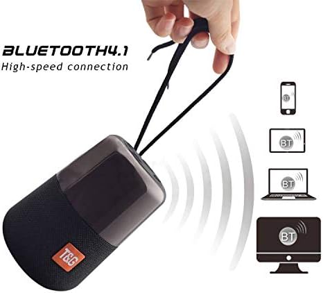 JAZEL Bluetooth Speaker, Wireless HiFi Speaker Light, USB Rechargeable Portable with TWS