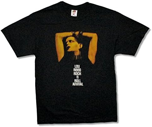 Adult Lou Reed "Rock N Roll Animal" Black T-Shirt (Small)