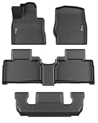 Floor Mats Fits 2020-2025 Ford Explorer 6 Passenger Anti Skid Floor Liners Blac…