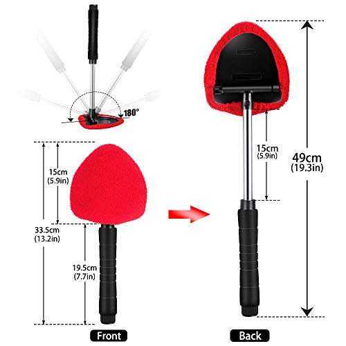 image for Topleader Car Cleaning Tools -Microfiber Car Glass Cleaner for Windshi