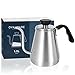 Pour Over Coffee Kettle and Tea Kettle 1.0L / 34oz - Ovalware RJ3 Stainless Steel Drip Kettle with Precision Gooseneck Spout for Home Brewing, Camping and Traveling
