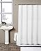 Hermosa Collection Waffle Fabric Shower Curtain (72 x 72, White)