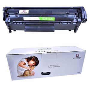 Live Tech 12A Toner Cartridge for HP Laserjet 1020,M1005,1018,1010,1012,1015,1020 Plus,1022,3015,3020,3030,3050,3050Z…