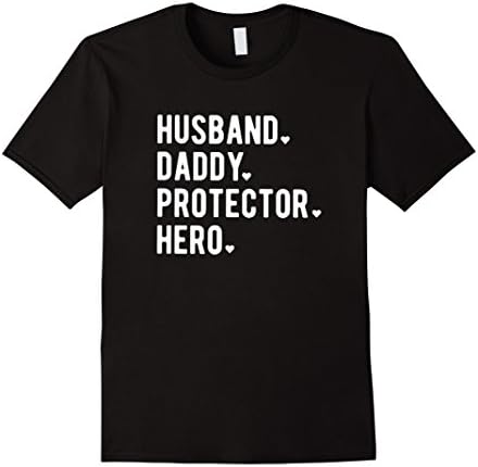 Valentine day gifts for husband daddy protector hero T shirt