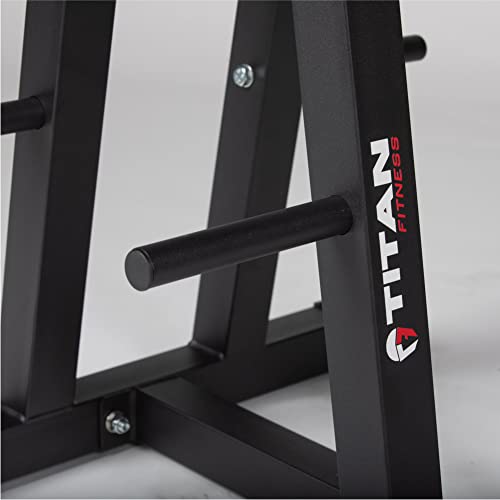 Titan Fitness Dumbbell Column Stand and Plate Tree, 260 LB Capacity