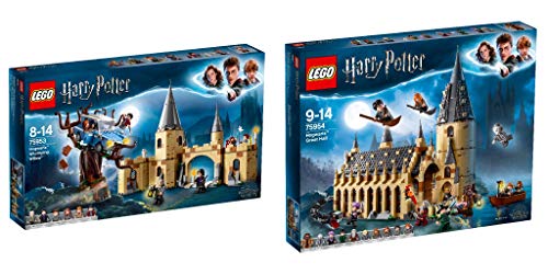 Lego® Harry Potter 2er Set: 75953 Die Peitschende Weide von Hogwarts + 75954 Die große Halle von Hogwarts