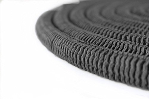 iZEEKER [2018 New] Three Times Expandable 50 Feet Magic Hose,Washing Car Hose,Strongest Expandable Garden Hose,Solid Brass Ends, Double Latex Core, Extra Strength Fabric (Black) - Thumbnail 2