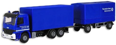 EMERGENCY VEHICLES - TECHNICAL HELP SERVICE (THW) - TRUCKS -- MERCEDES ACTROS 3-AXLE FLATBED - RONNEBURG