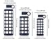 purifyou 40/32/22/12 oz Borosilicate Glass Water Bottles with Volume & Times to Drink, Silicone Sleeve & Stainless Steel Lid Insert, Reusable Bottle for Fridge Water, Milk, Juice (32oz Midnight Blue)