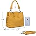 Jack&Chris Designer Handbags Crossbody Bags for Women Leather Satchel Shoulder Purses, WB510 (yellow)