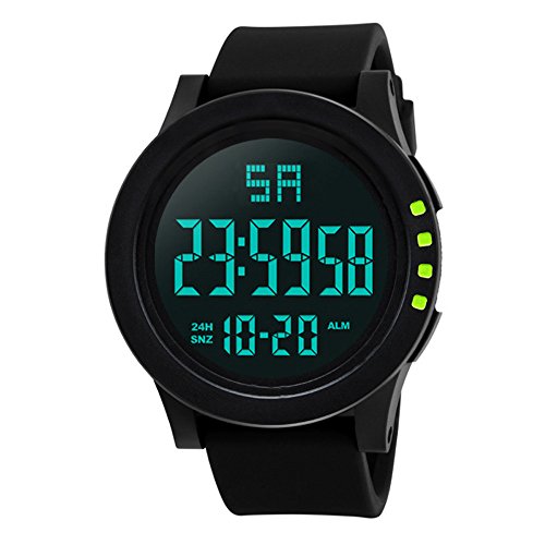 Sport Watch, 50M Waterproof Watch, Sport Wrist Watch for Men Women Kids, Digital Watch with Alarm Date and Time (Yellow -2)
