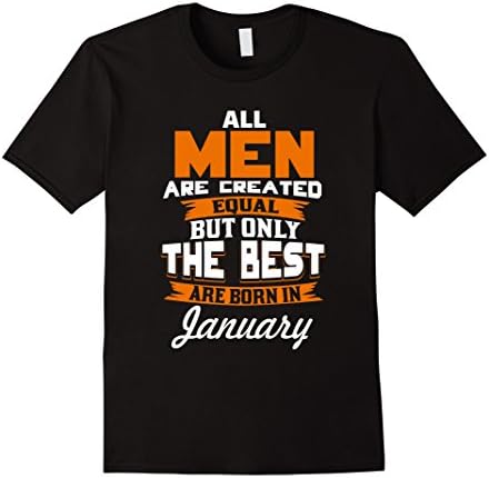 Mens All men are created equal but only the best are born in  Medium Black
