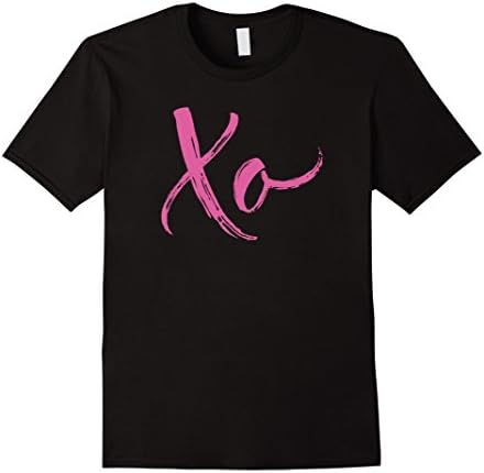 Men's XO Valentines Day T-Shirt XOXO LOVE Girl Women - Unisex Large Black