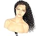 EAYON HAIR 360 Lace Frontal Wigs for Black Women Pre Plucked Brazilian Remy Full Frontal Curly Human Hair Wigs with Baby Hair 150 density 18inch Natural Color