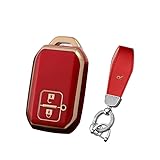 HIBEYO TPU Key Fob Cover with Keychains for Suzuki